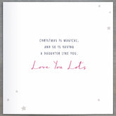 Daughter Deer in Bell Jar Pink Christmas Card